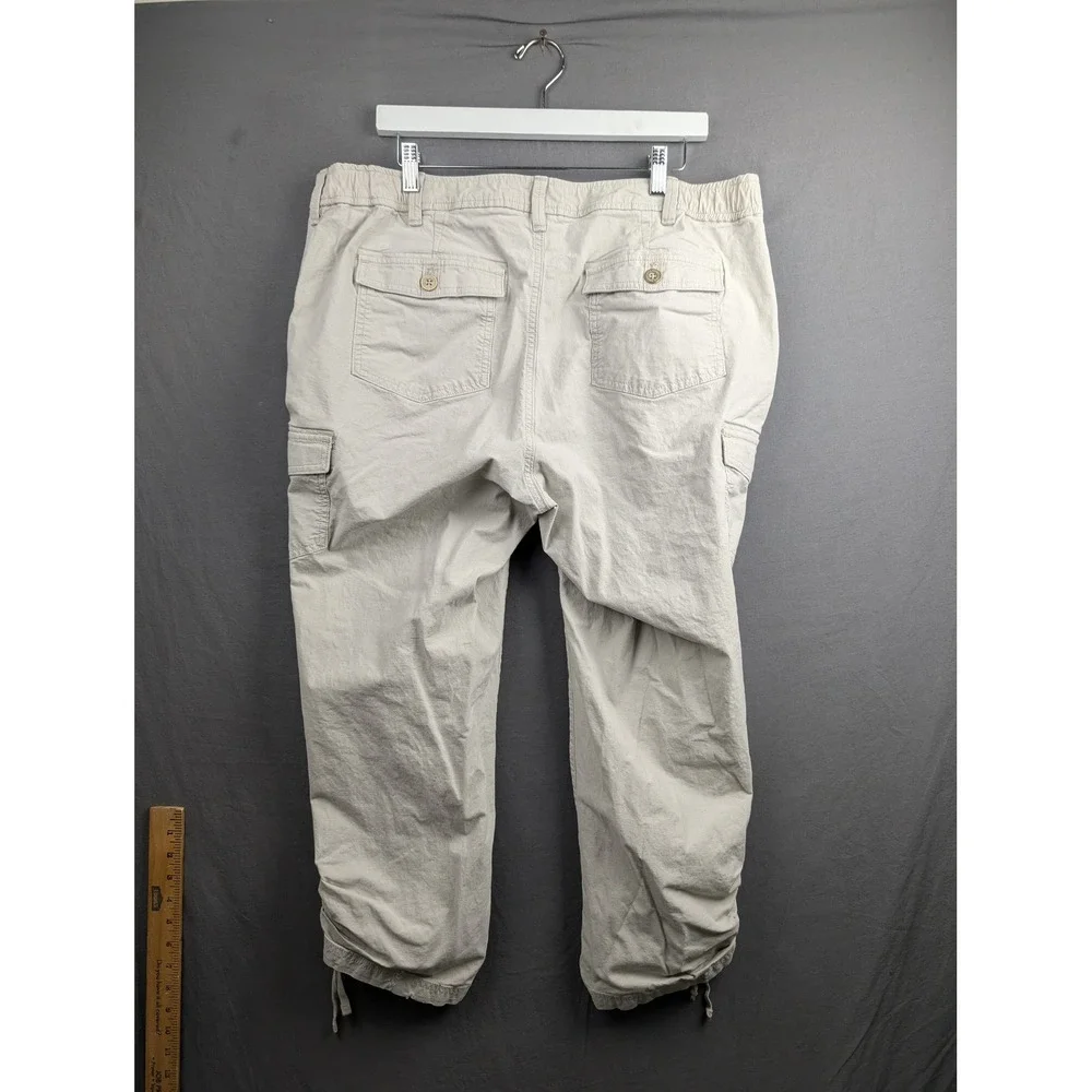 Eddie Bauer Womens Beige Ripstop Cargo Capris‎ Size  16W